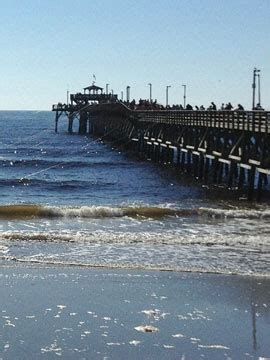 You can see what the waves look like, see how the weather is, and even check the surf conditions. . Cherry grove pier cam surfline